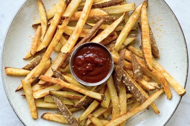 Sesame Ginger Fries + Spicy Chili Ketchup