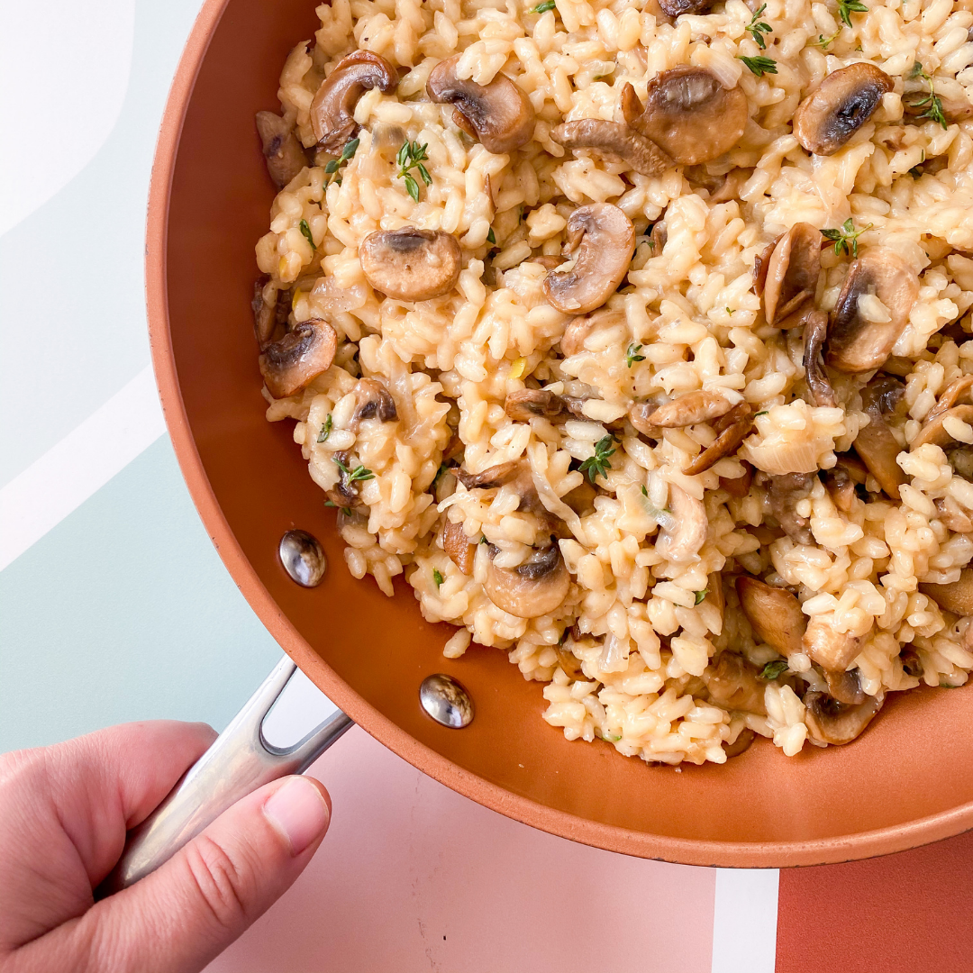 creamy mushroom risotto