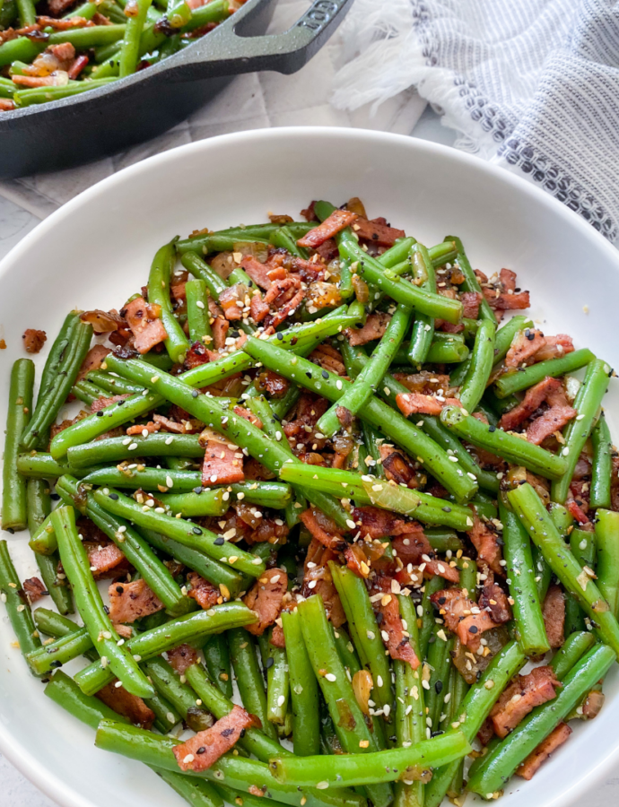 Healthy Green Beans with Bacon
