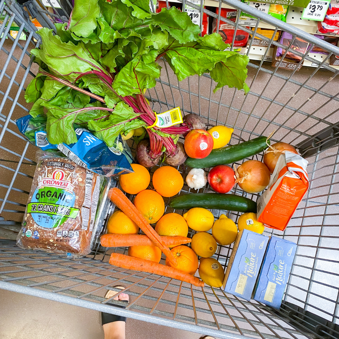 under $100 a week on groceries in my shopping cart