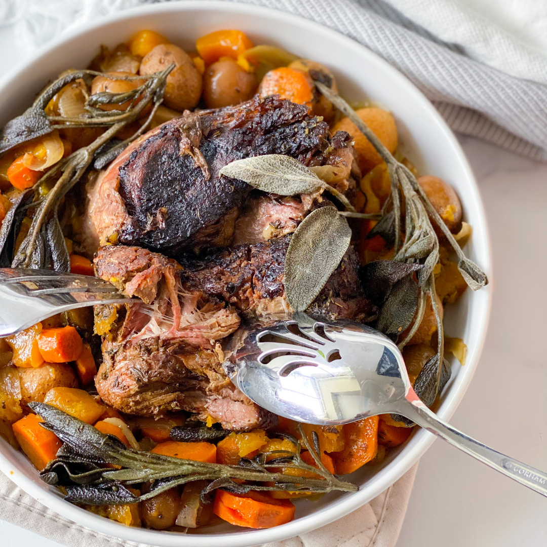 fall-apart chuck roast with butternut squash