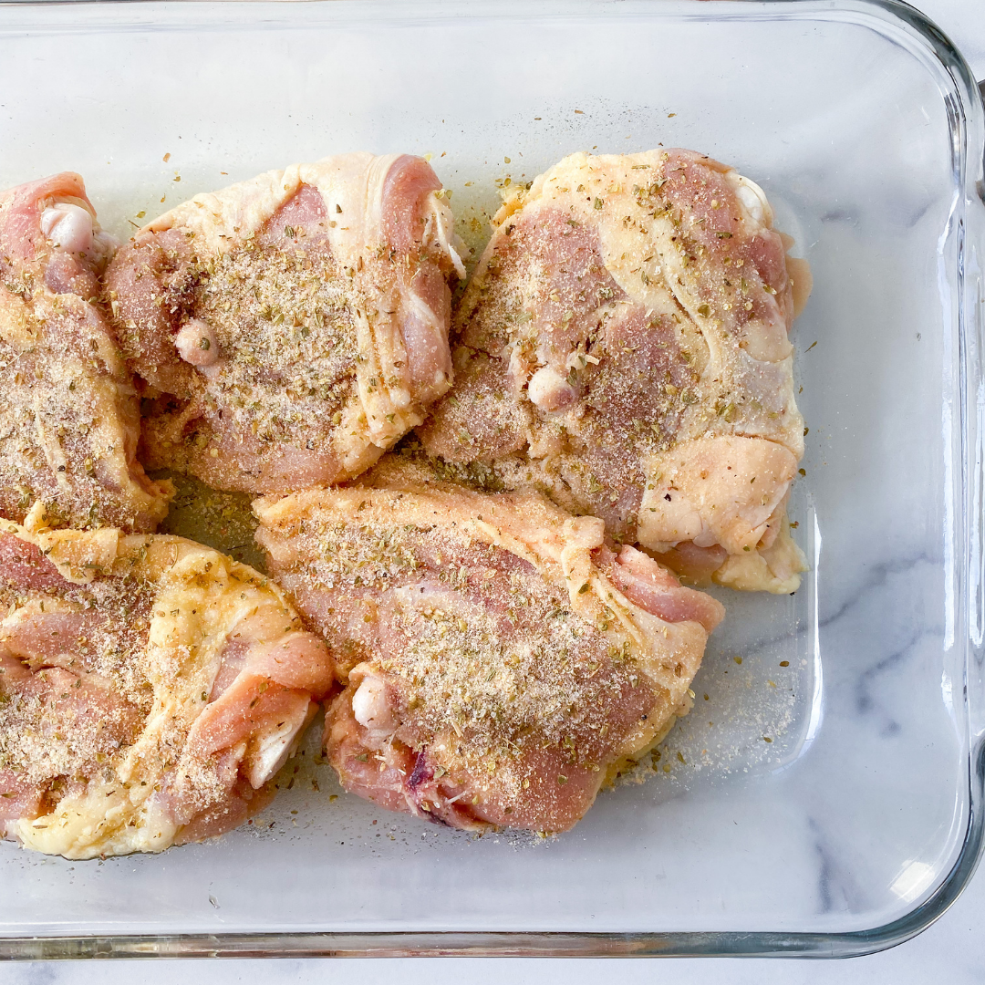 seasoned air fryer chicken thighs
