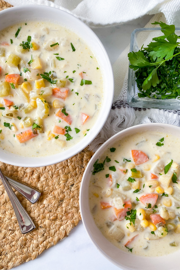 Easy Slow Cooker Corn Chowder